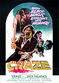 CRAZE (1974) Freddie Francis | Jack Palance | Suzy Kendall